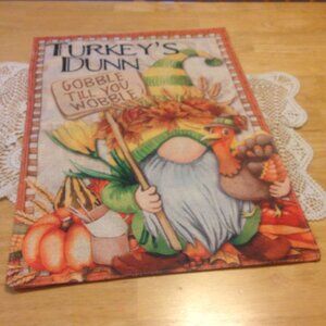 Thanksgiving Turkey's Dunn garden flag,  new item